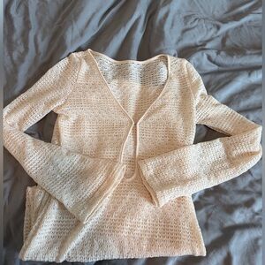 Elegant Cream beach cover up